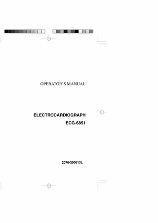 ECG 6851 User Manual Rev L