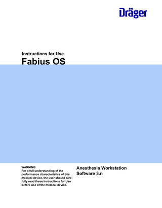 Fabius OS Instructions for Use Sw 3.n Edition 4 Jan 2015