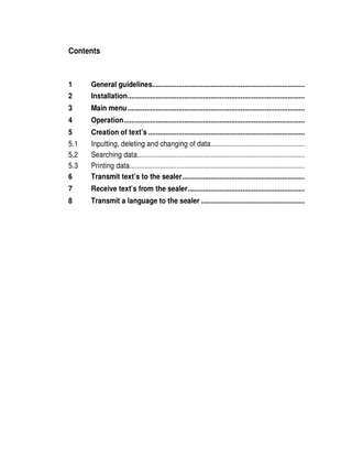 Sealer Software Guidelines Instruction Manual SealCom v3-1 