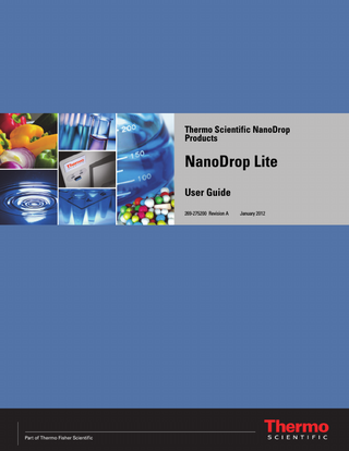 NanoDrop Lite User Guide Rev A Jan 2012