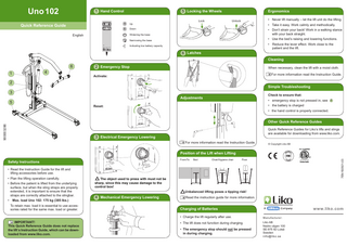 Uno 102 Quick Reference Guide