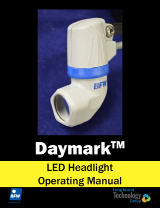 Daymark  TM  LED Headlight Operating Manual  