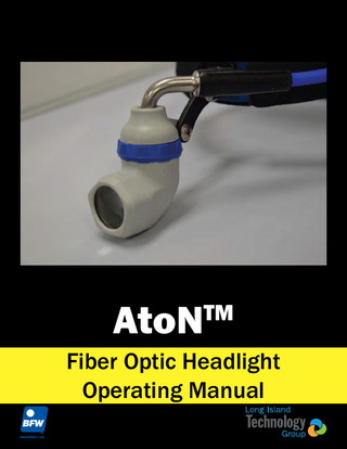 AtoN  TM  Fiber Optic Headlight Operating Manual  