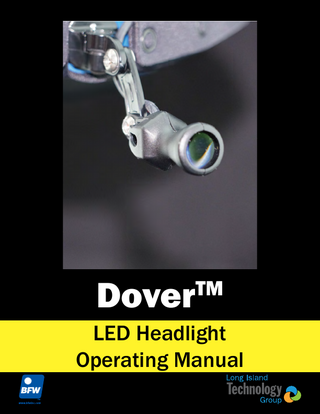 Dover LED Headlight Operating Manual Rev-4.6 March 2022 