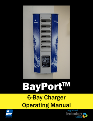 BayPort 6-Bay Charger Operating Manual-Rev-1.1 Sept 2019 