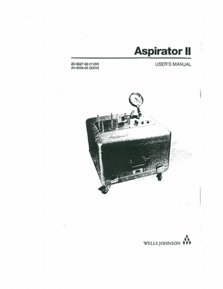 Wells Johnson Aspirator-II-User-Manual 