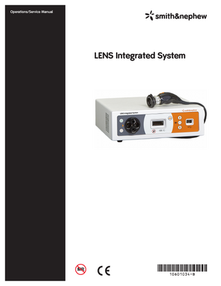 LENS Integrated System Operations and Service Manual Rev B May 2016
