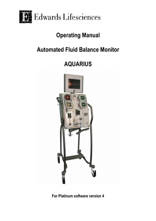Aquarius Operators Manual Ver 4 Rev C May 2004