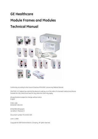 Module Frames and Modules Technical Manual June 2009