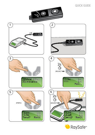 RaySafe Light Quick Guide Rev A March 2013