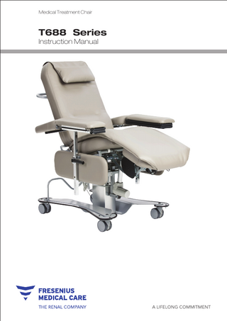 Medical Treatment Chair  T688 Series Instruction Manual  