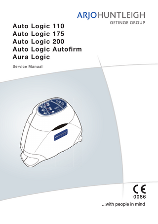ARJOHUNTLEIGH AUTO LOGIC Series Service Manual Issue 4 May 2013
