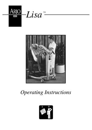 ARJO Lisa Operating and Product Care Instructions Issue 3
