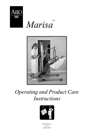 Marisa  TM  Operating and Product Care Instructions  KGX 00650.US KKX 52180.GB/2 Issue 4 Aug 2000 October 2002  