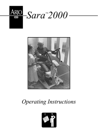 ARJO Sara 2000 Operating Instructions Issue 4