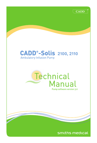 CADD-Solis 2100 and 2110 Technical Manual sw ver 3.0 Dec 2013