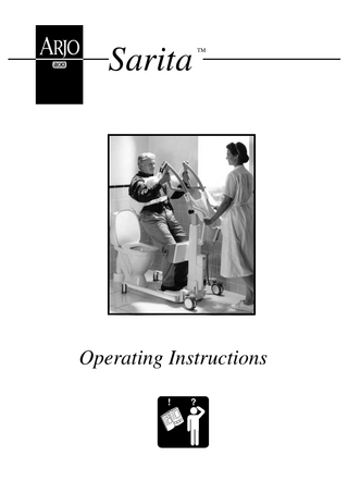 ARJO Sarita Operating Instructions Issue 4