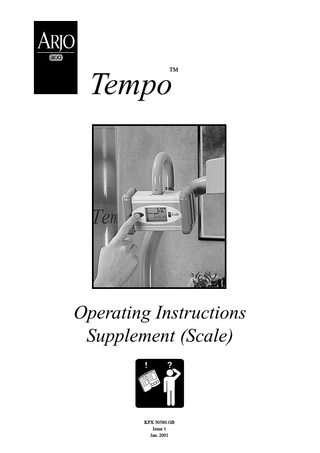ARJO Tempo Scale Operating Instructions Supplement Issue 1 Jan 2001
