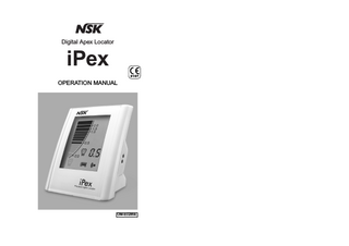 Digital Apex Locator  iPex 0197  OPERATION MANUAL  OM-E0285E  