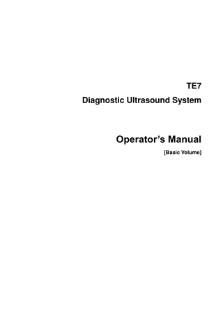 TE7 Basic Operators Manual Ver 5.0 Sept 2015