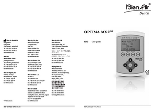 OPTIMA MX 2 User Guide Jan 2011