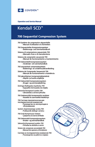SCD 700 Operation and Service Manual Nov 2010