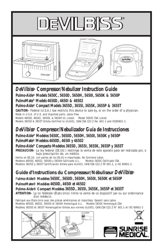 Pulmo-Aide and PulmoMate Series Instruction Guide Rev E Sept 2005