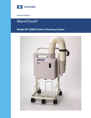 WarmTouch WT-5300A Operators Manual Rev B