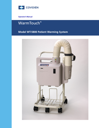WarmTouch WT-5800 Operator’s Manual Rev A