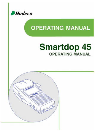 Smartdop 45 Operating Manual Nov 2015