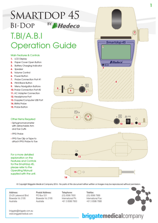 Smartdop 45 Operation Guide 2016