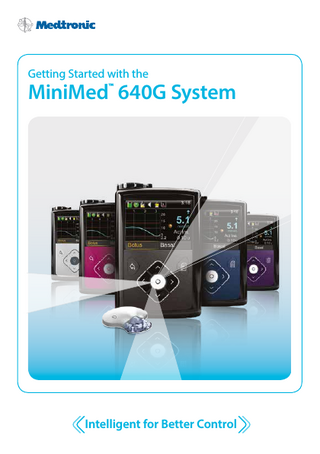 MiniMed 640G System Getting Started Guide Sept 2014