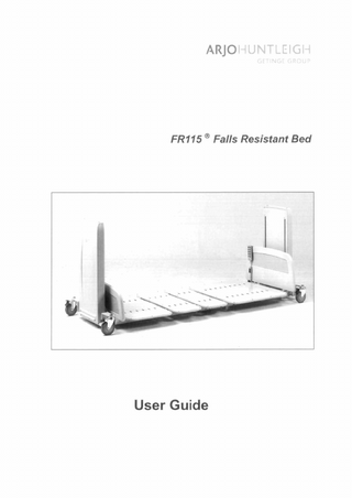 FR115 Falls Resistant Bed User Manual Nov 2013