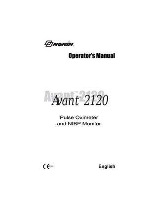 Avant 2120 Operators Manual 2013