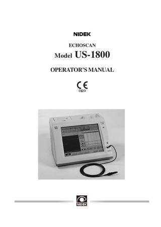 US-1800 Operators Manual March 2009