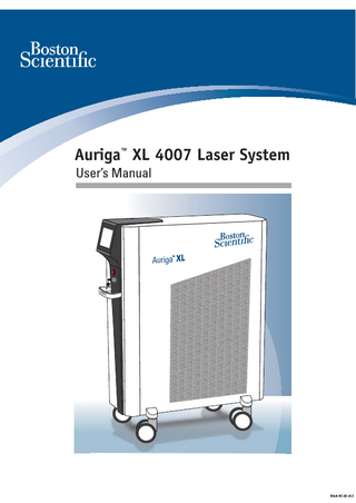 Auriga XL 4007 Laser Manual Users Manual