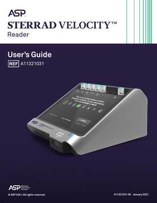 STERRAD VELOCITY Reader Users Guide Jan 2021