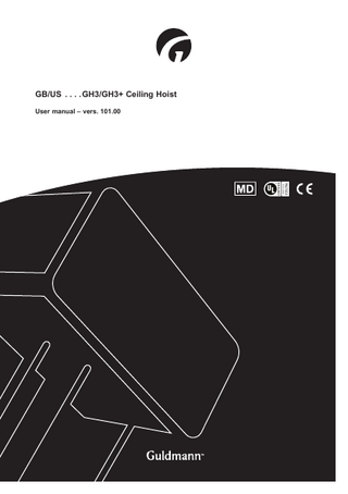 GB/US... GH3/GH3+ Ceiling Hoist User manual – vers. 101.00  1  