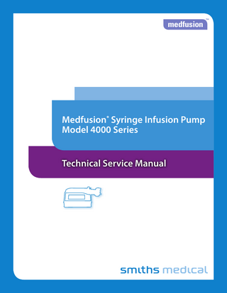 Medfusion Model 4000 Series Technical Service Manual Jan 2012
