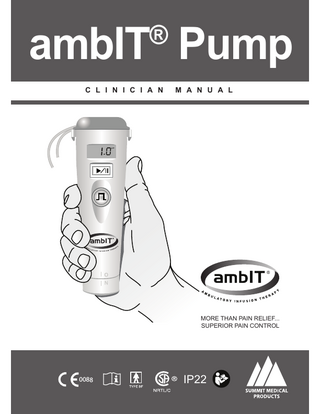 ambIT Pump Clinician Manual Jan 2019