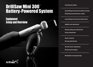 DrillSaw Mini 300  Battery-Powered System Instructions for Use