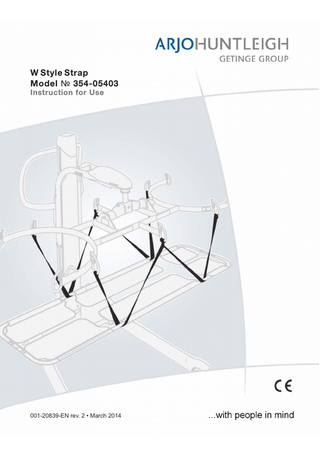 W Style Strap Model No 354-05403 Instruction for Use Rev 2 March 2014