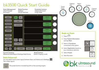 bk3500 Quick User Guide May 2016