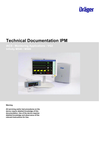 IACS - Monitoring Applications VG2 Infinity M540 and M500 Technical Documentation Rev 4.0