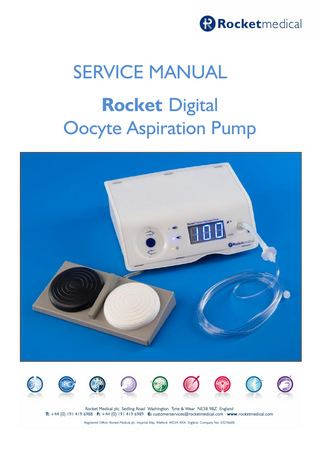 Rocket Digital Oocyte Aspiration Pump Service Manual Rev 3 July 2015