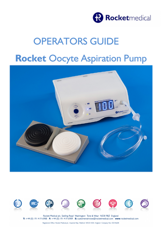 OPERATORS GUIDE Rocket Oocyte Aspiration Pump  