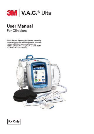 V.A.C Ultra User Manual for Clinicians Rev B April 2022