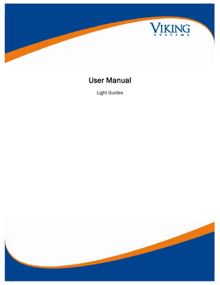 Viking Systems Light Guides User Manual Rev C