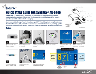 AR-9800 SynergyRF Quick Start Guide Rev B