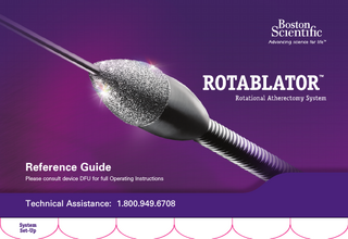 Rotablator System Reference Guide April 2014